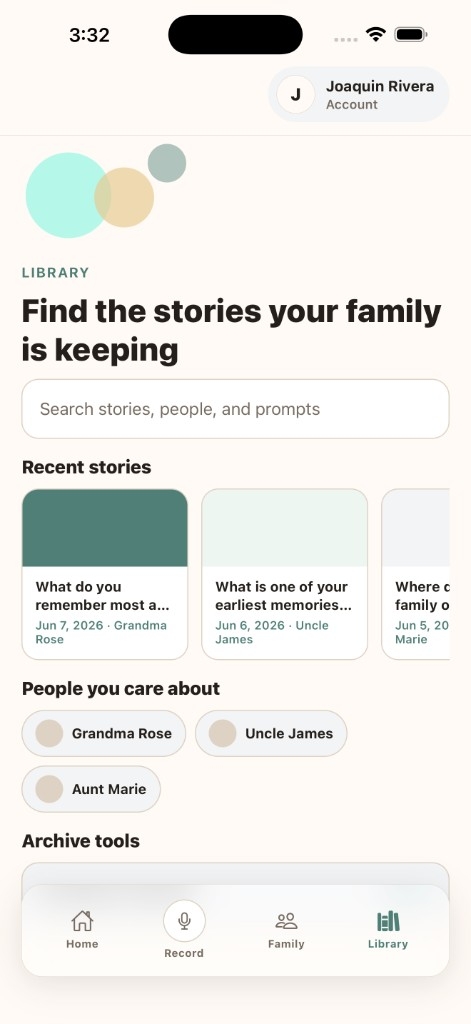 Corrido library for searching stories, people, and prompts