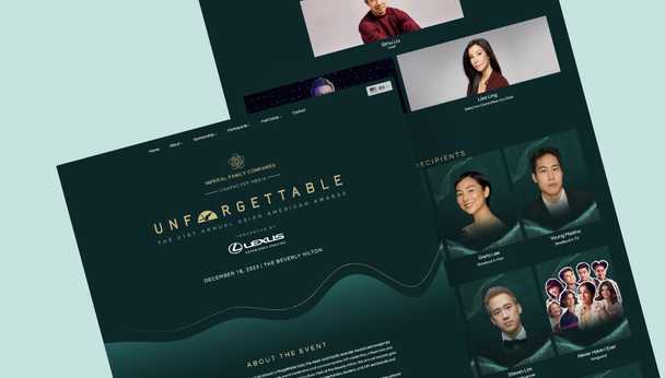 Unforgettable Gala home page