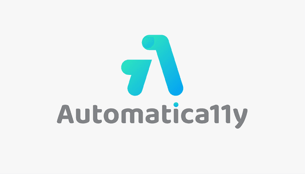 Automatica11y logo against brand color background